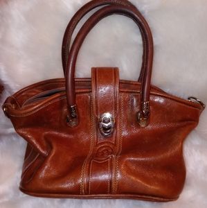 vintage Marino Orlandi Leather Handbag.